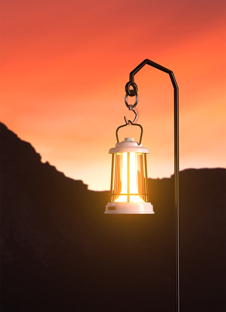 Retro Camping Lantern - ideal for camping hiking backyard decor and emergency preparedness